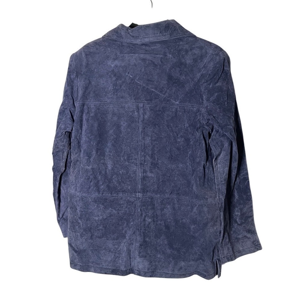Jessica Holbrook Blazer Jacket Womens Small Blue Button Front Lined - Picture 6 of 7